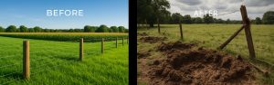 field-before and after